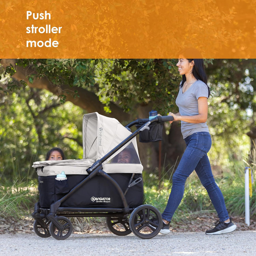 Baby Trend Navigator 2-in-1 Stroller Wagon, Desert Tan