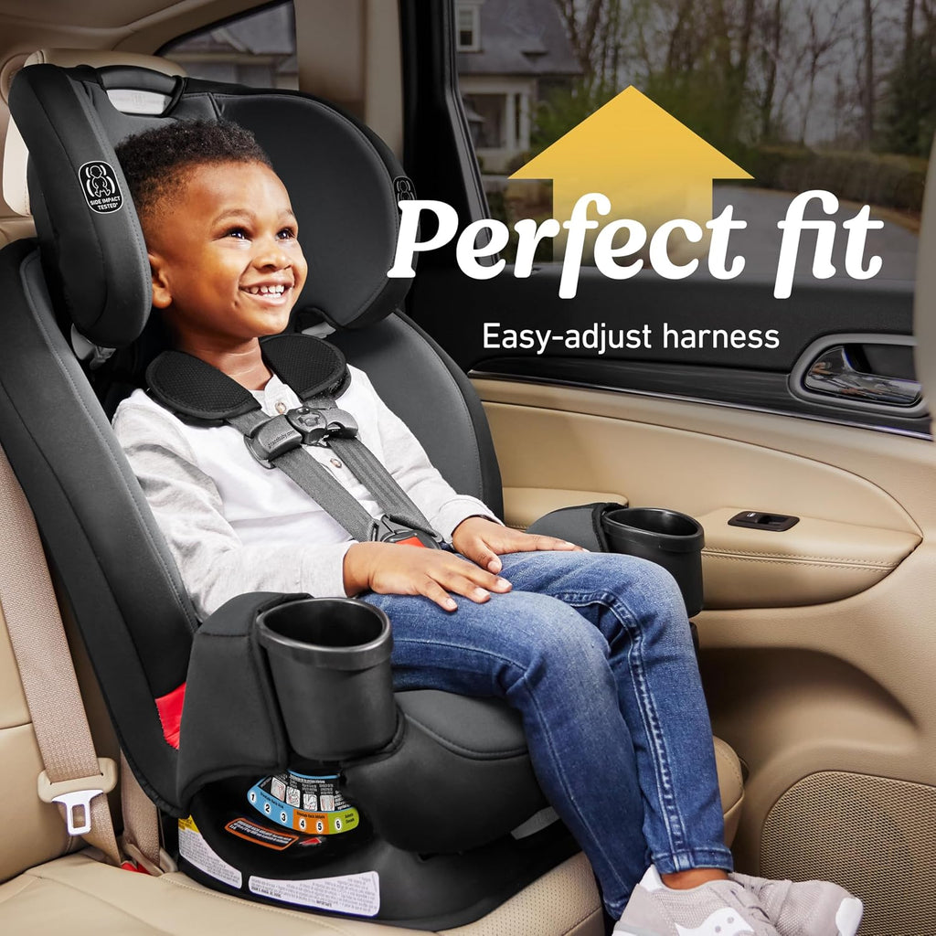 Graco® TriRide 3-in-1 Reclining Car Seat Clybourne - Rear & Forward Facing Car Seat Highback Booster Adjustable Headrest