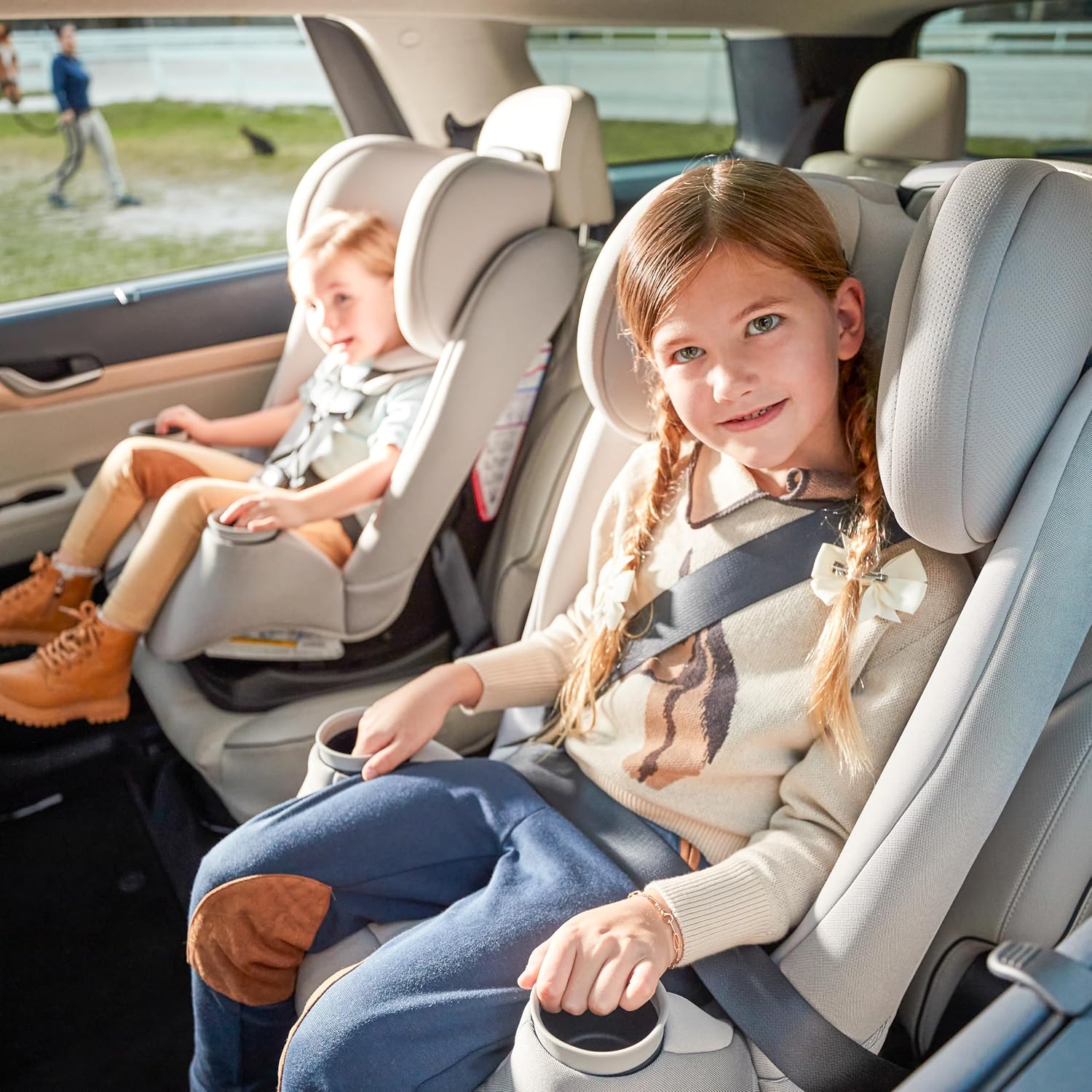 Maxi-Cosi Pria All-in-One Convertible Car Seat, Infant to Toddler Car Seat, Easy-Install Harness, Machine-Washable Cover, 5-100 lbs, Sea Salt