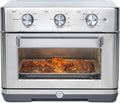 GE Mechanical Air Fryer Toaster Oven + Accessory Set | Convection Toaster with 7 Cook Modes | Large Capacity Oven - Fits 12' Pizza | Countertop Kitchen Essentials | Stainless Steel