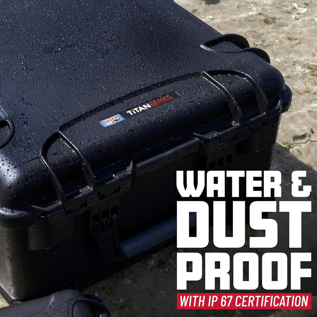 Gator Cases Titan Series Waterproof Utility/Equipment Case, Empty Shell - No Foam 20.5' x 15.3' x 10.1' (GU-2015-10-WPNF)