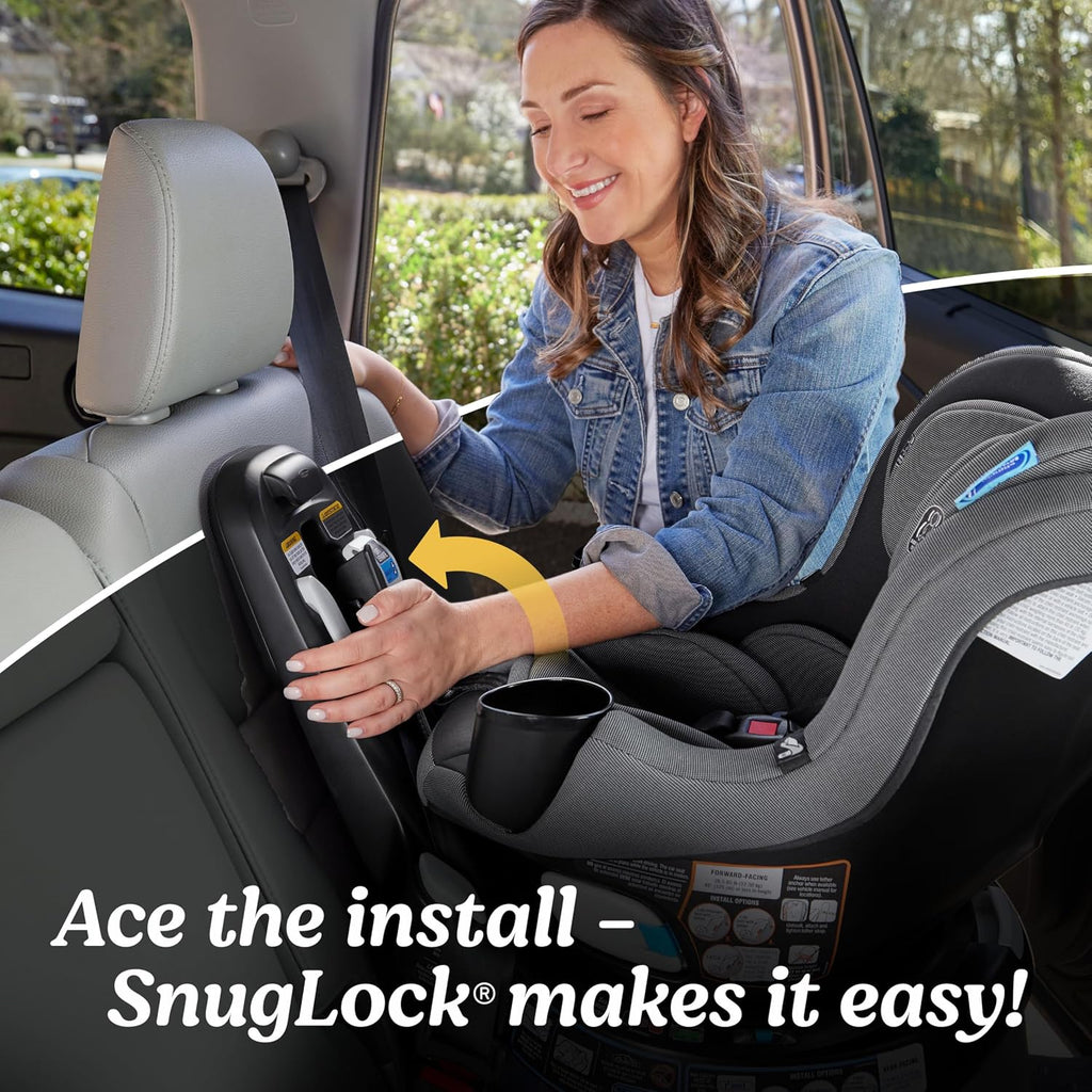 Graco EasyTurn 360 2-in-1 Rotating Convertible Car Seat, 360 Degree Rotating Infant to Toddler Rotating Car Seat, 2 Modes Rear and Forward Facing, Slim Design, Cyran