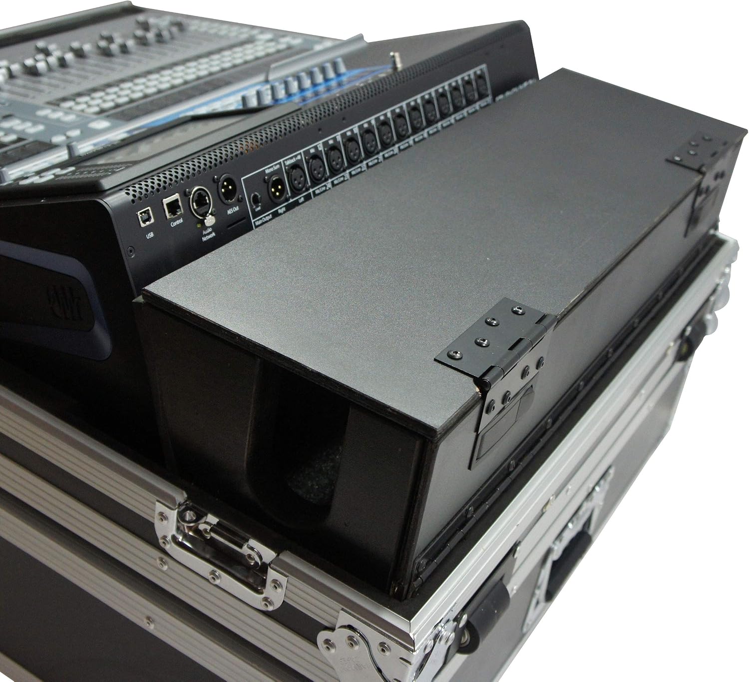Harmony Audio HCPRE2442DHW Flight Dog House Road Case Compatible with Presonus StudioLive 24 Mixer