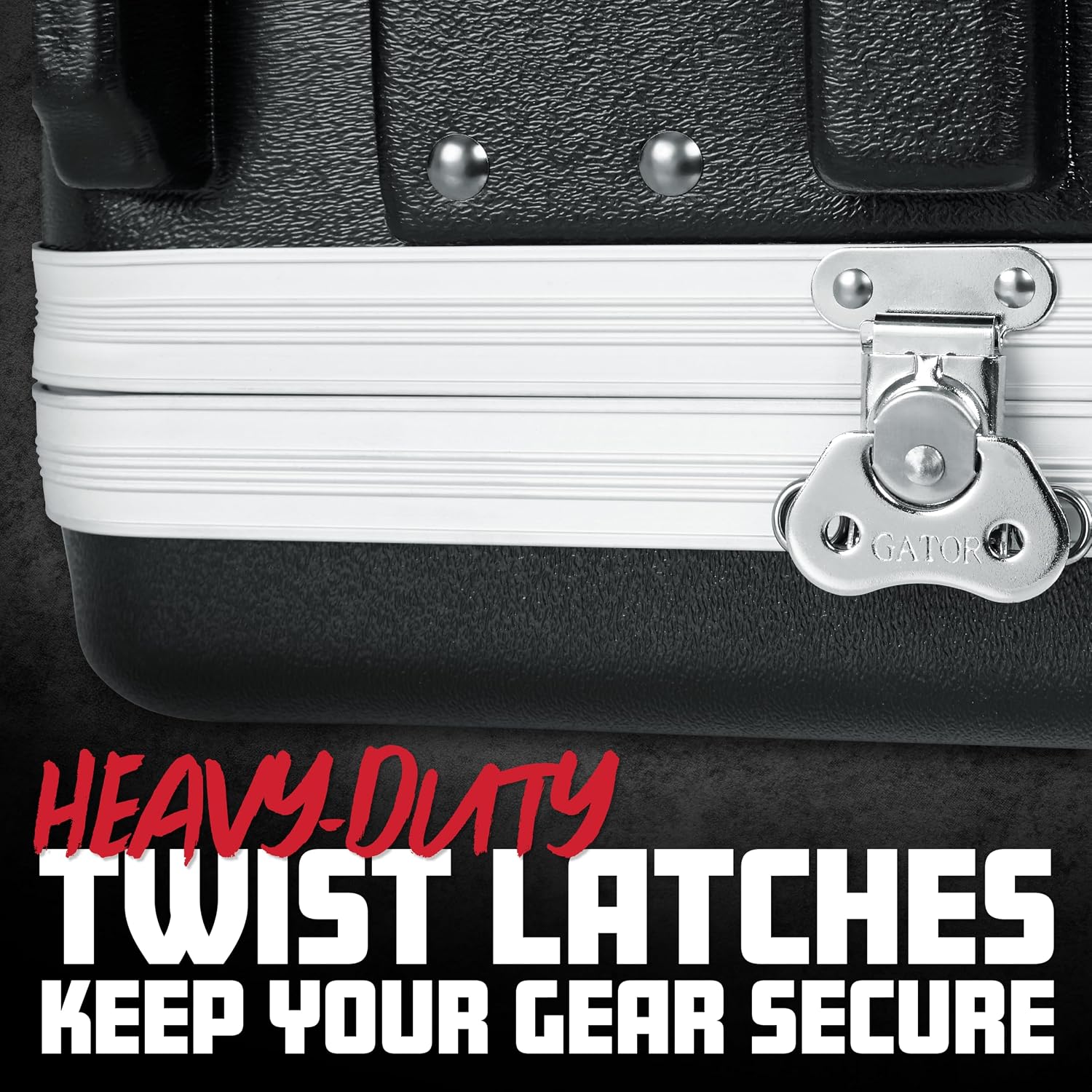 Gator Cases Lightweight Molded 2U Rack Case with Heavy Duty Latches; Shallow 14.25' depth (GR-2S)