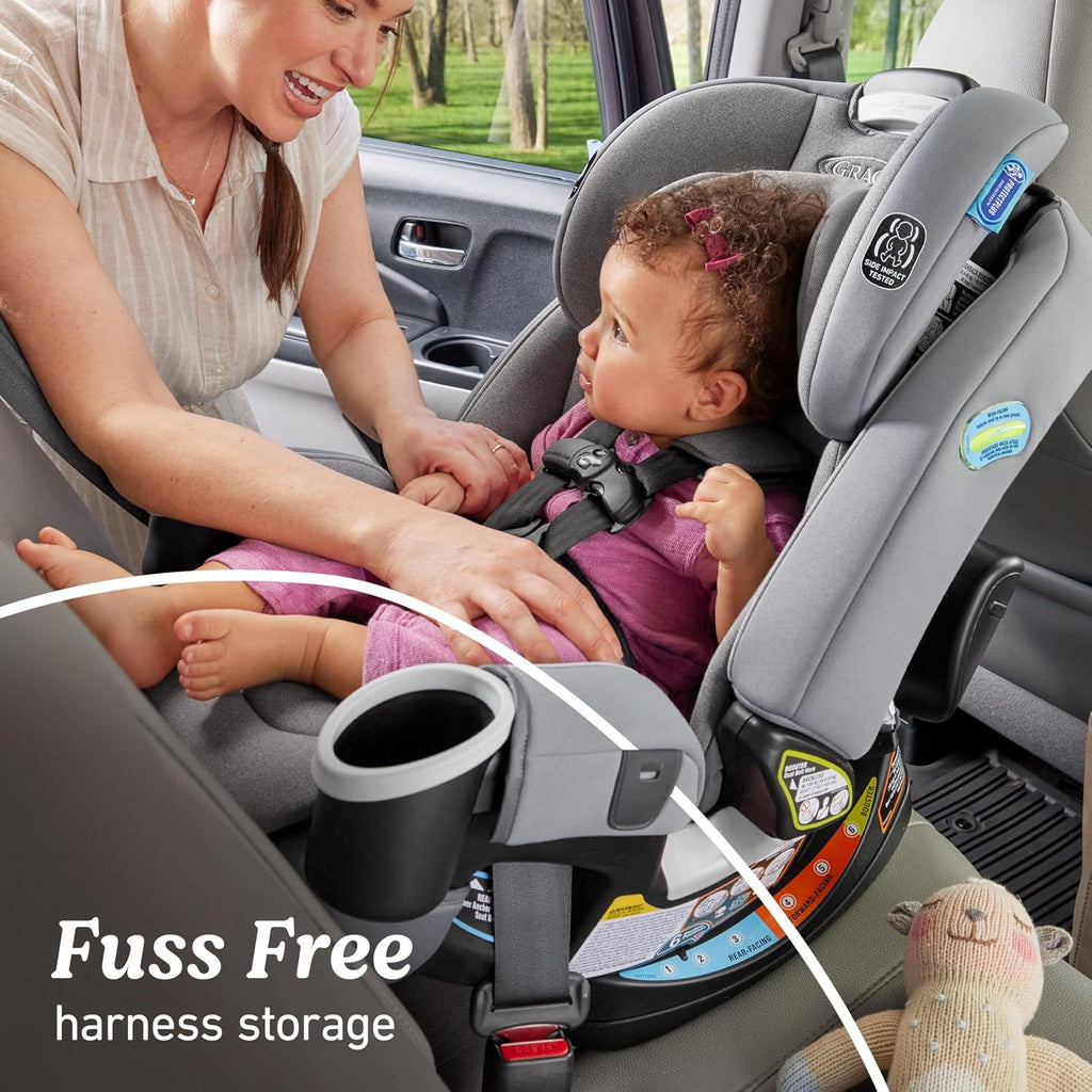 Graco® 4Ever DLX 4 in 1 Car Seat | Infant to Toddler Car Seat, Maven, Adaptable for 10 Years of Use, Size: 20x21.5x24 Inch