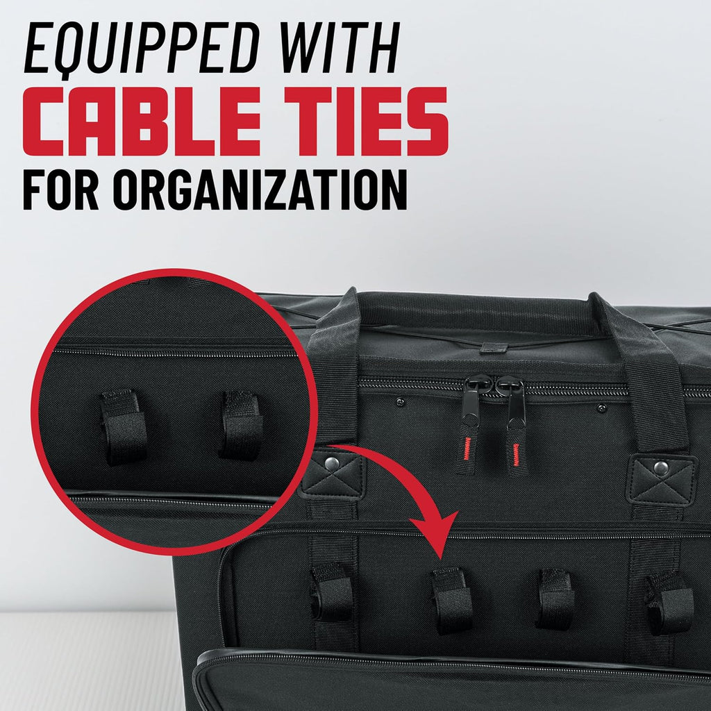 Gator Cases Portable 2U Rack Bag with 14' Rackable Depth, (GRB-2U)