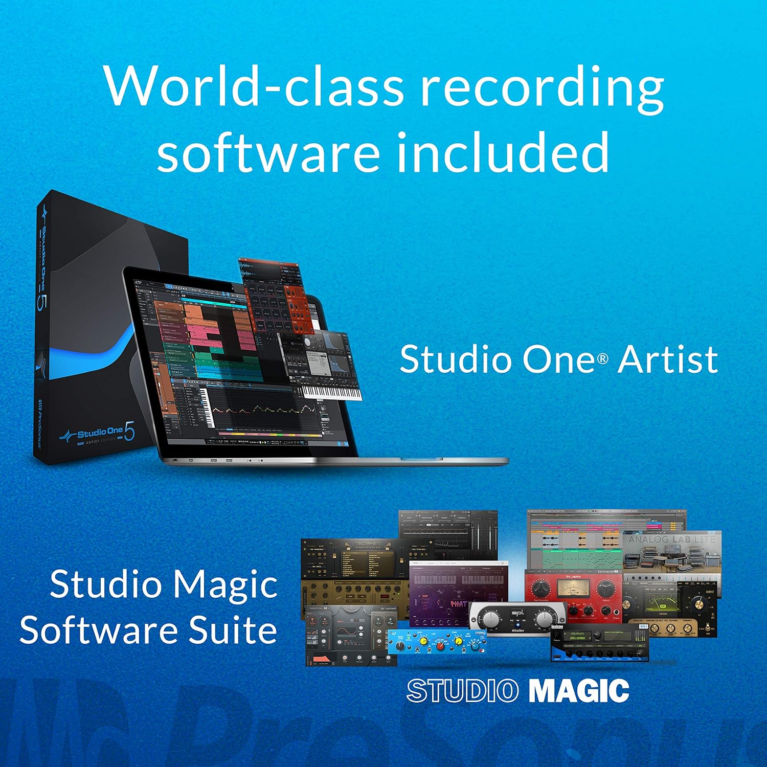 PreSonus AudioBox USB 96 Studio Recording Package with Studio One Pro Software