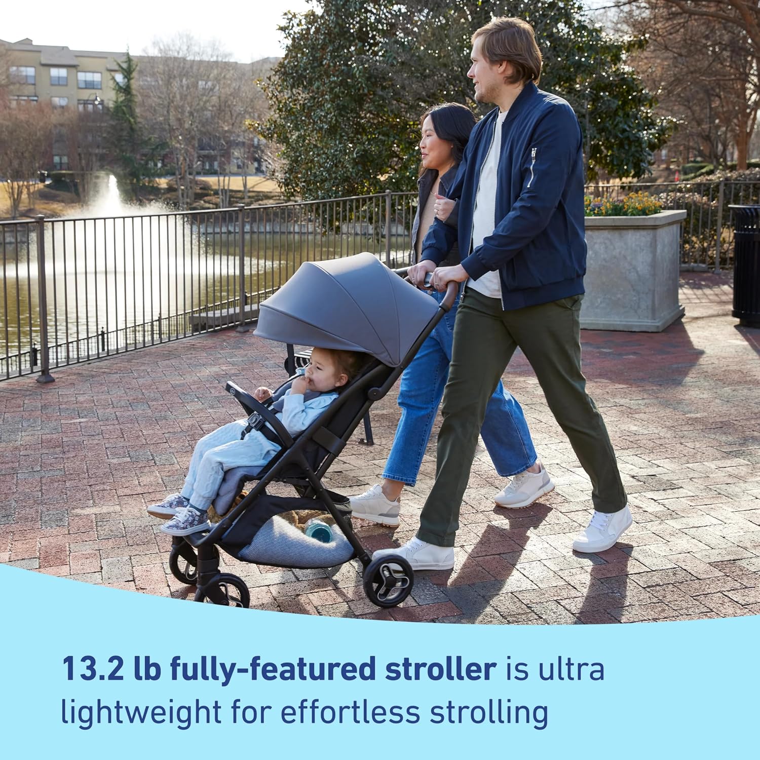 Graco® Ready2Jet Compact Stroller – Compact Travel Stroller with Automatic Fold Geo Pop