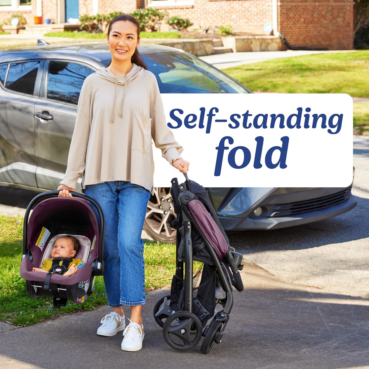 Graco Verb Travel System | Includes Verb Stroller and SnugRide 30 Infant Car Seat, Merrick | Stroller and Carseat Combo