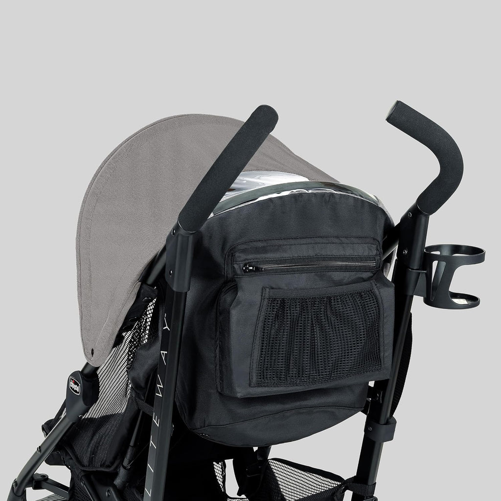 Chicco Liteway Stroller, Compact Fold Baby Stroller with Canopy, Lightweight Aluminum Frame Umbrella Stroller, for Use with Babies and Toddlers up to 40 lbs, Lavender/Purple