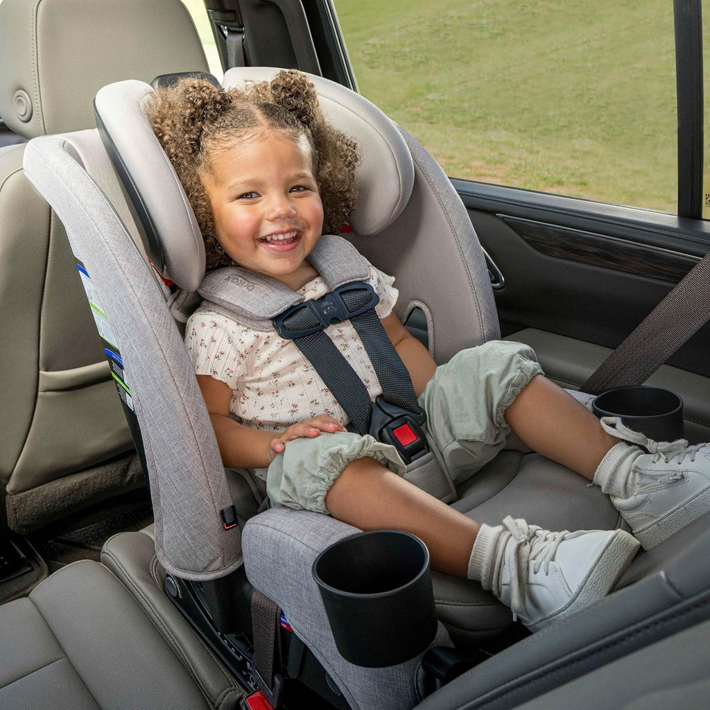 Britax One4Life Slim All in One Car Seat, Up to 10 Years of Use with Rear Facing, Forward Facing, & Booster Modes, 17.5' Slim Car Seat Design, ClickTight Installation & SafeWash Fabrics — Parchment