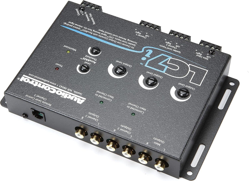 AudioControl LC7i - Black Six Channel Line Out Converter with AccuBASS & 5-year warranty*!
