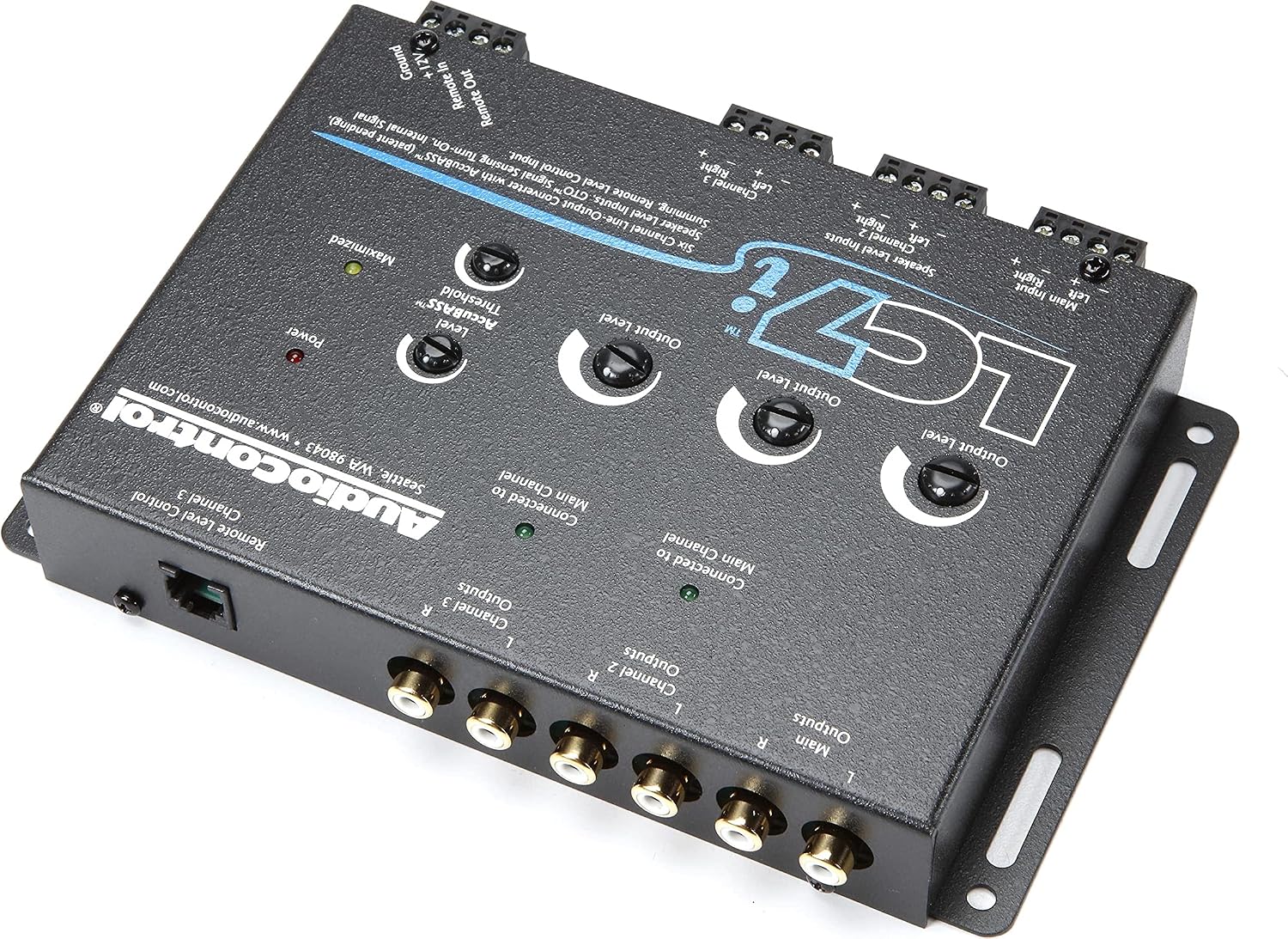 AudioControl LC7i - Black Six Channel Line Out Converter with AccuBASS & 5-year warranty*!