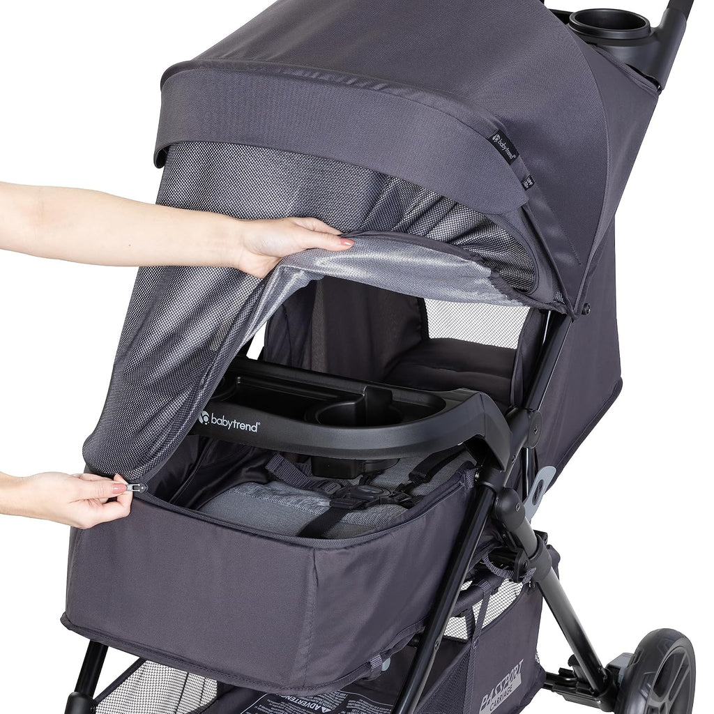 Baby Trend Passport® Carriage Stroller Travel System with EZ-Lift™ Infant Car Seat, Dash Black