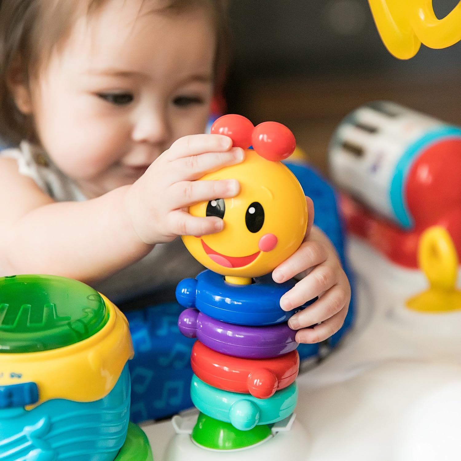 Baby Einstein Neighborhood Symphony Activity Baby Jumper Activity Center, Infant Entertainer with Lights and Melodies, Age 6 Months +, Max Weight 25 lbs., Unisex