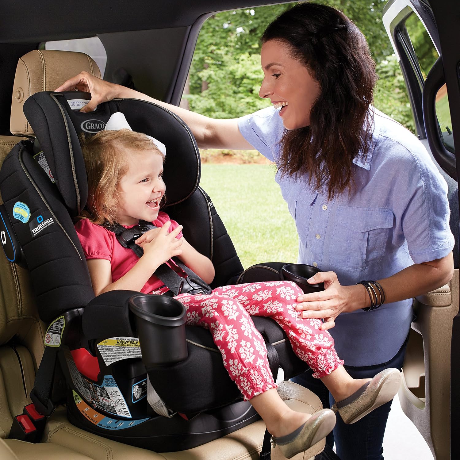 Graco 4Ever 4 in 1 Car Seat, Featuring TrueShield Side Impact Technology, Adjustable Harness System, Ideal for Newborns, Infants, Toddlers & Kids